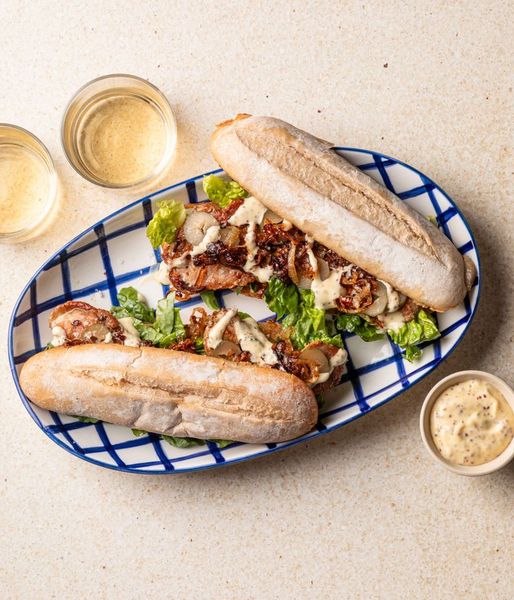 Photo of Caramelised Onion & Pork Baguette