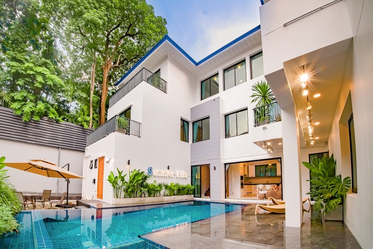 曼谷市中心｜豪华独栋泳池别墅7卧｜BTs Phrom Phong | Emquartier｜Nana gallery image 2