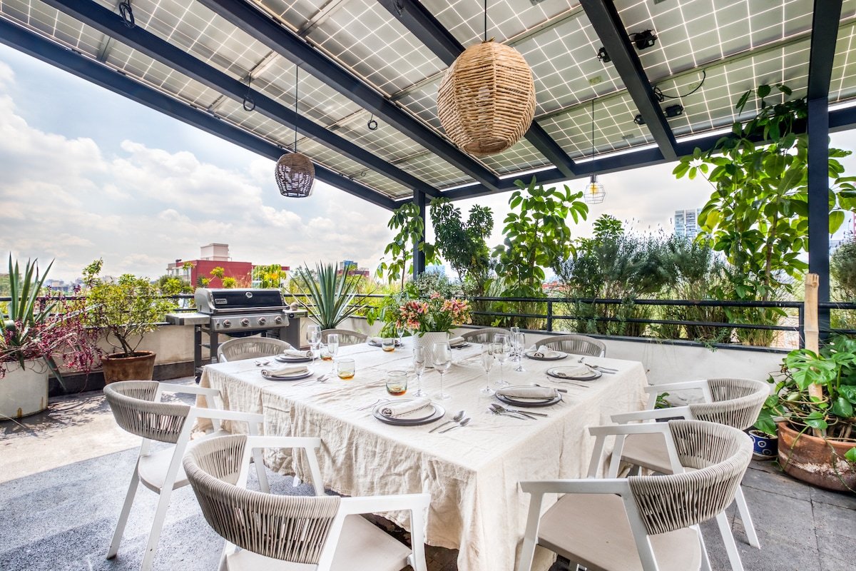 2BR/2BA Penthouse at Condesa. Air conditioning. gallery image 3