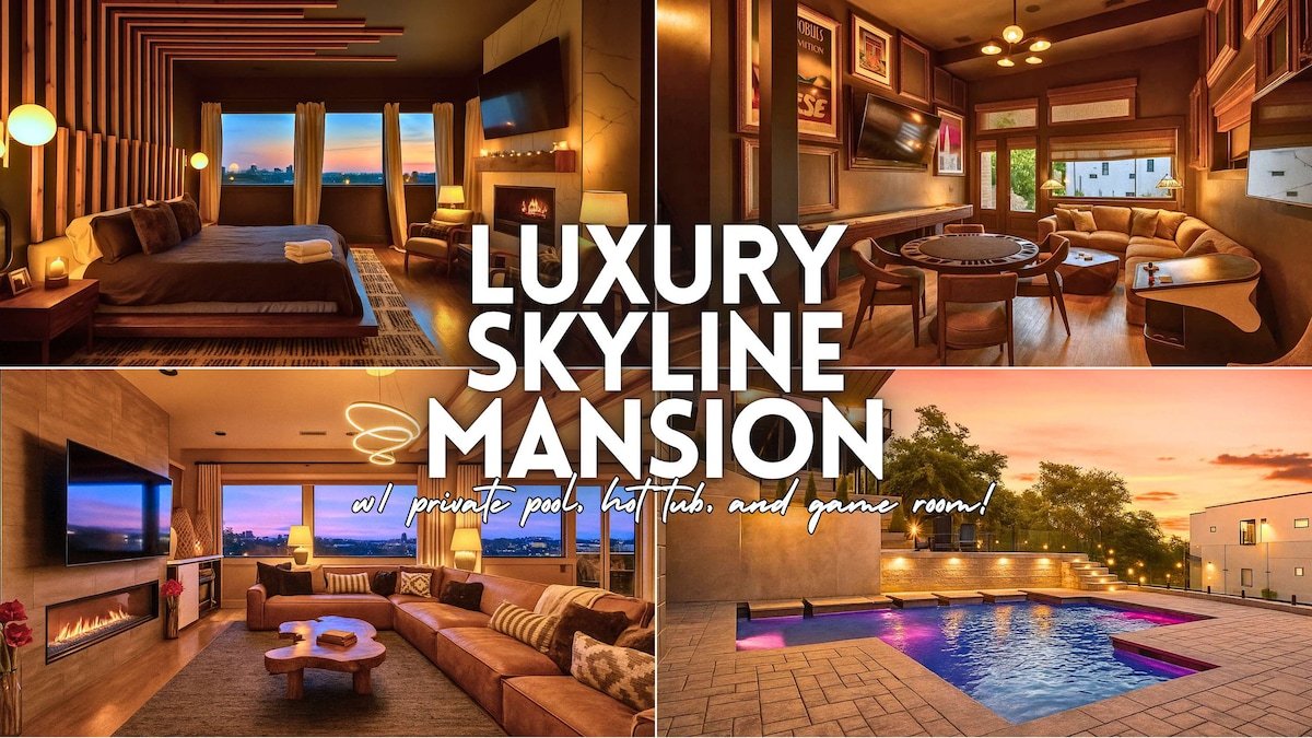 Luxury Skyline Mansion: Pool, Hot Tub & Game Room! gallery image 2