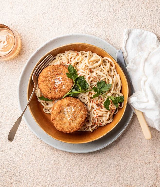 Photo of Crispy Fishcakes & Creamy Pasta