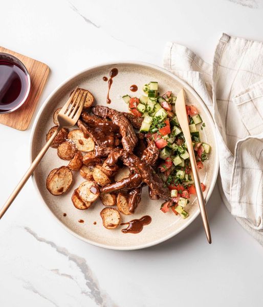 Photo of BBQ Glazed Ostrich Strips