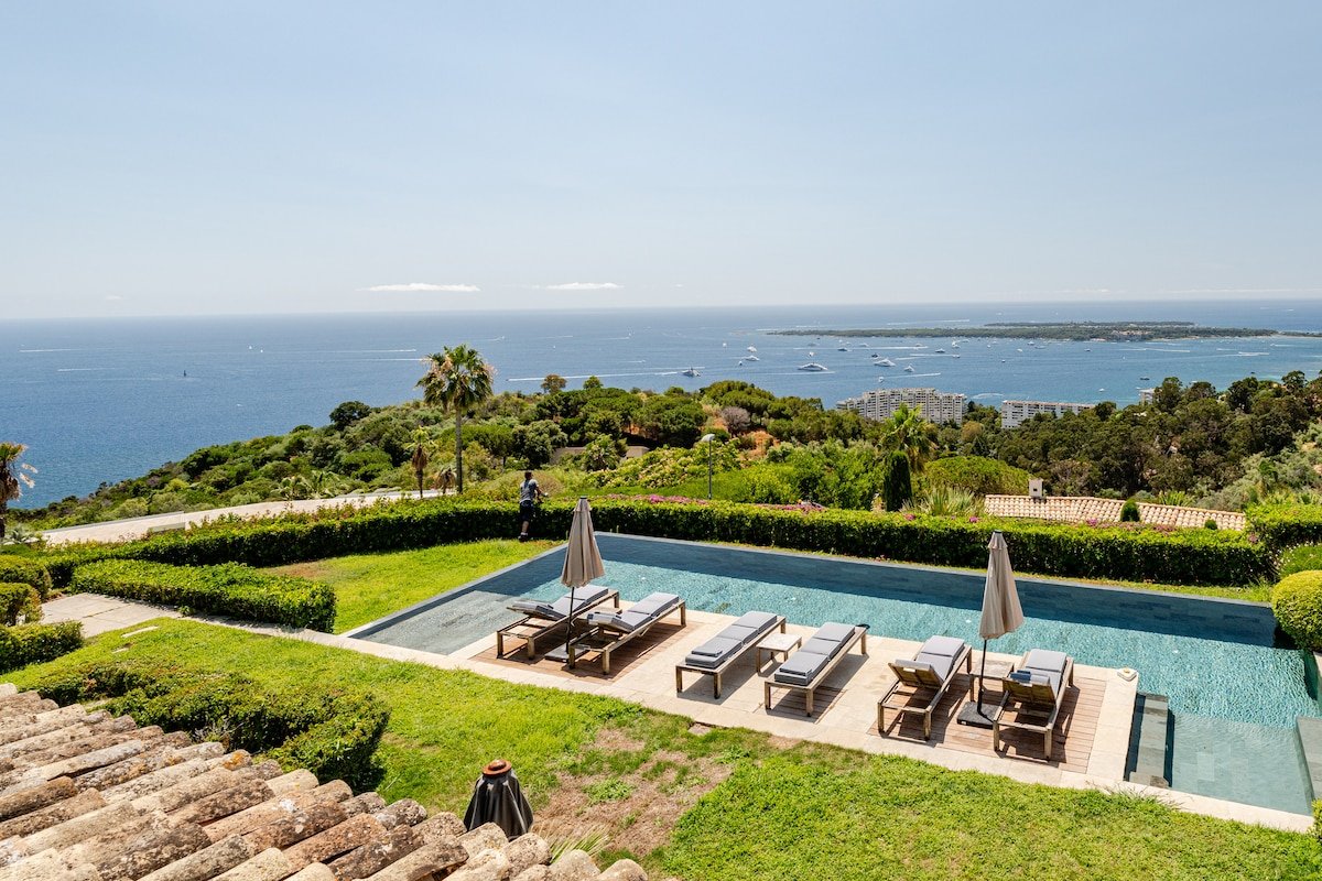 Lux villa in Cannes w panoramic seaview