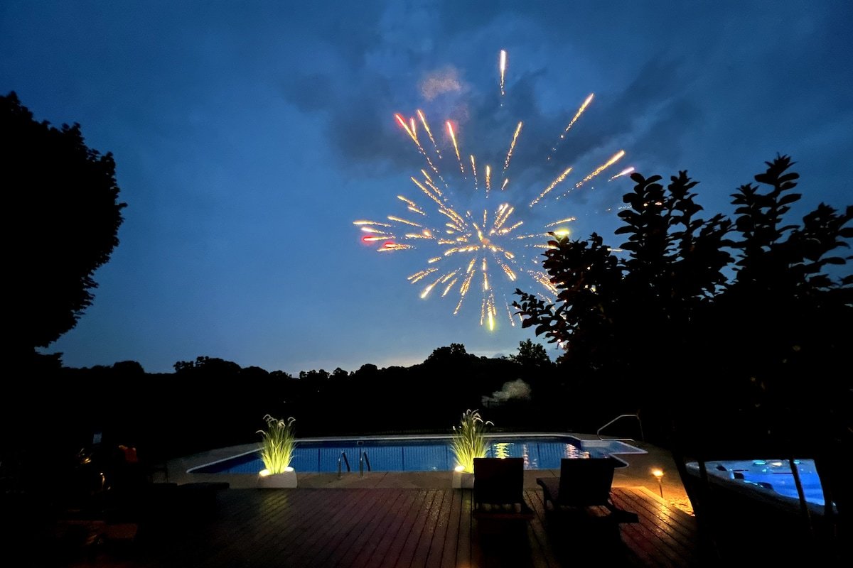 Pool W/ a View Hot Tub, Fire Pit, and More gallery image 2