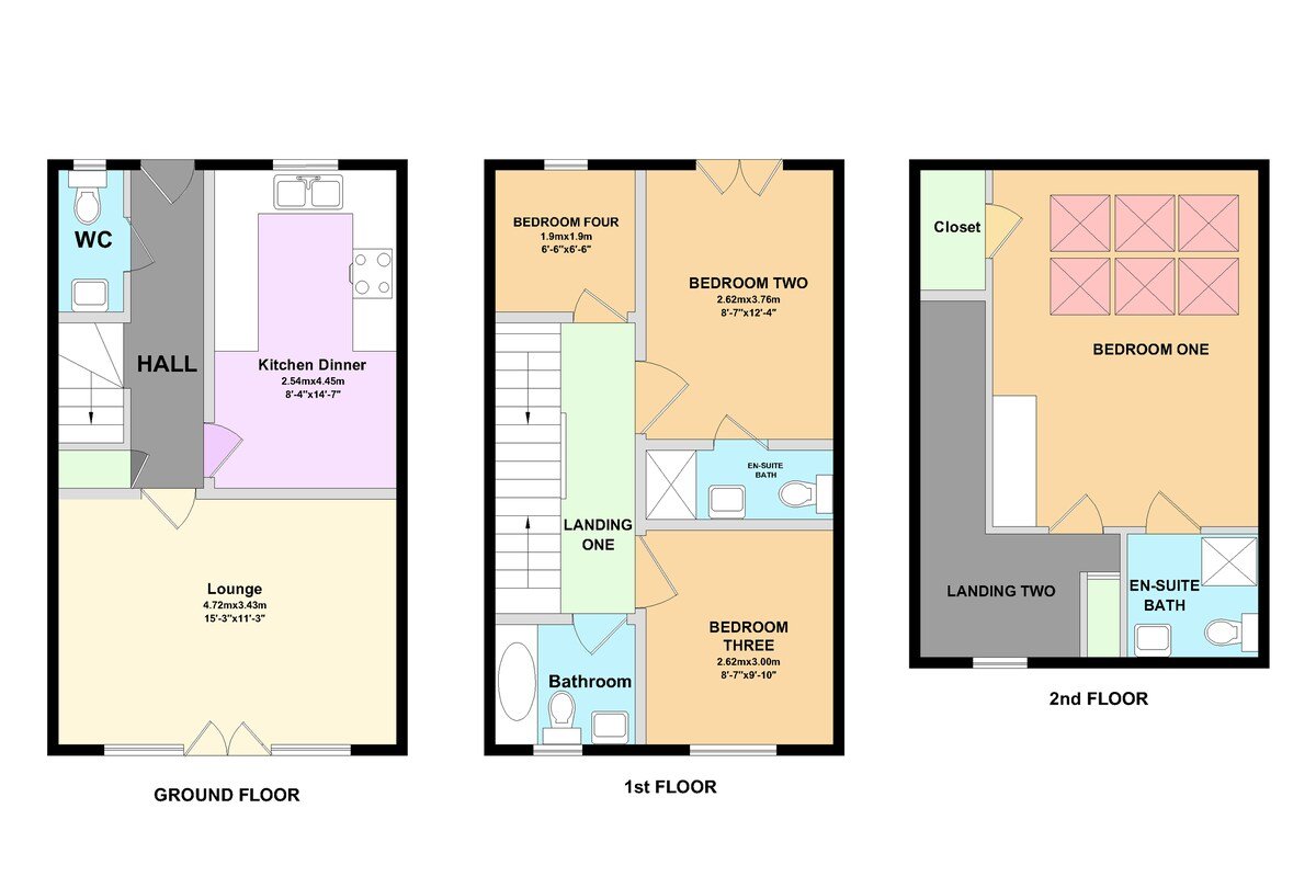 Bright&Modern TownHouse 5 Beds Free Parking gallery image 3