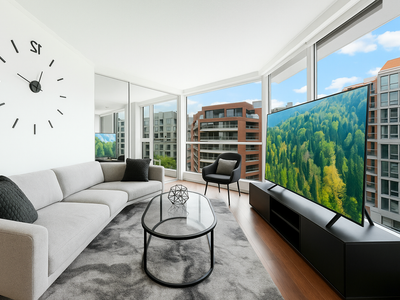 Modern 2 BR Condo Downtown with King Bed + Parking