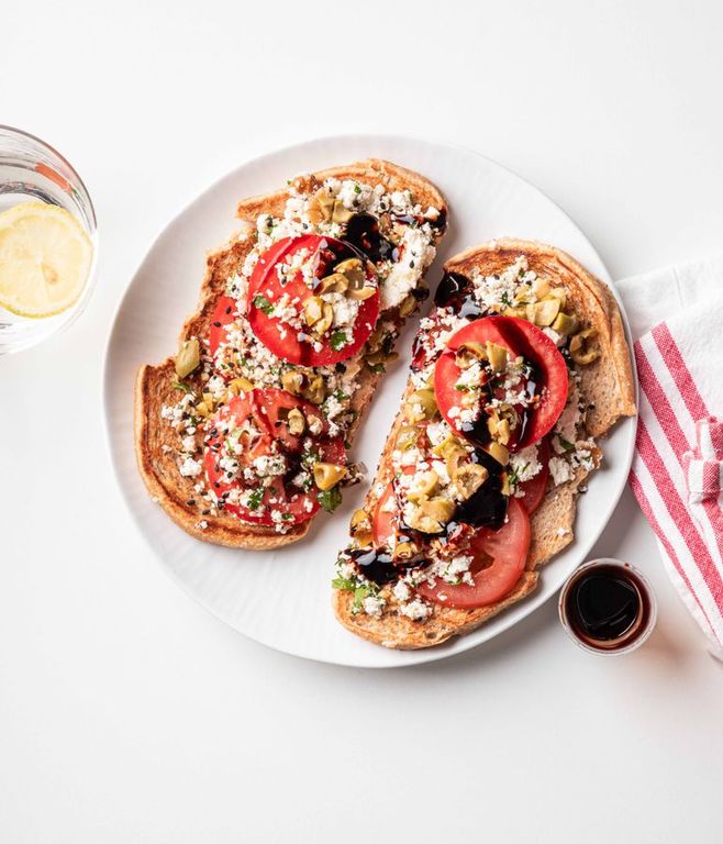 Photo of Ricotta & Olive Open Sandwich