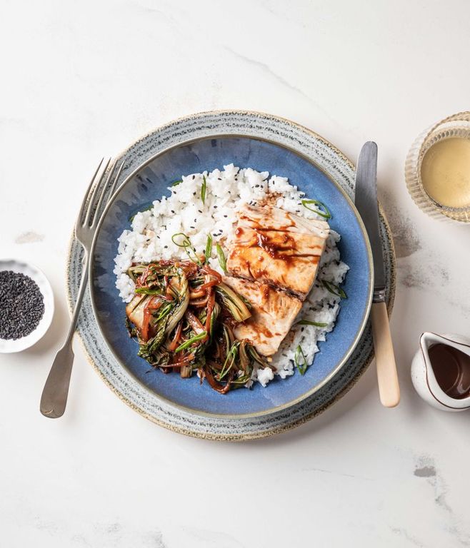 Photo of Sesame Swordfish & Coconut Rice