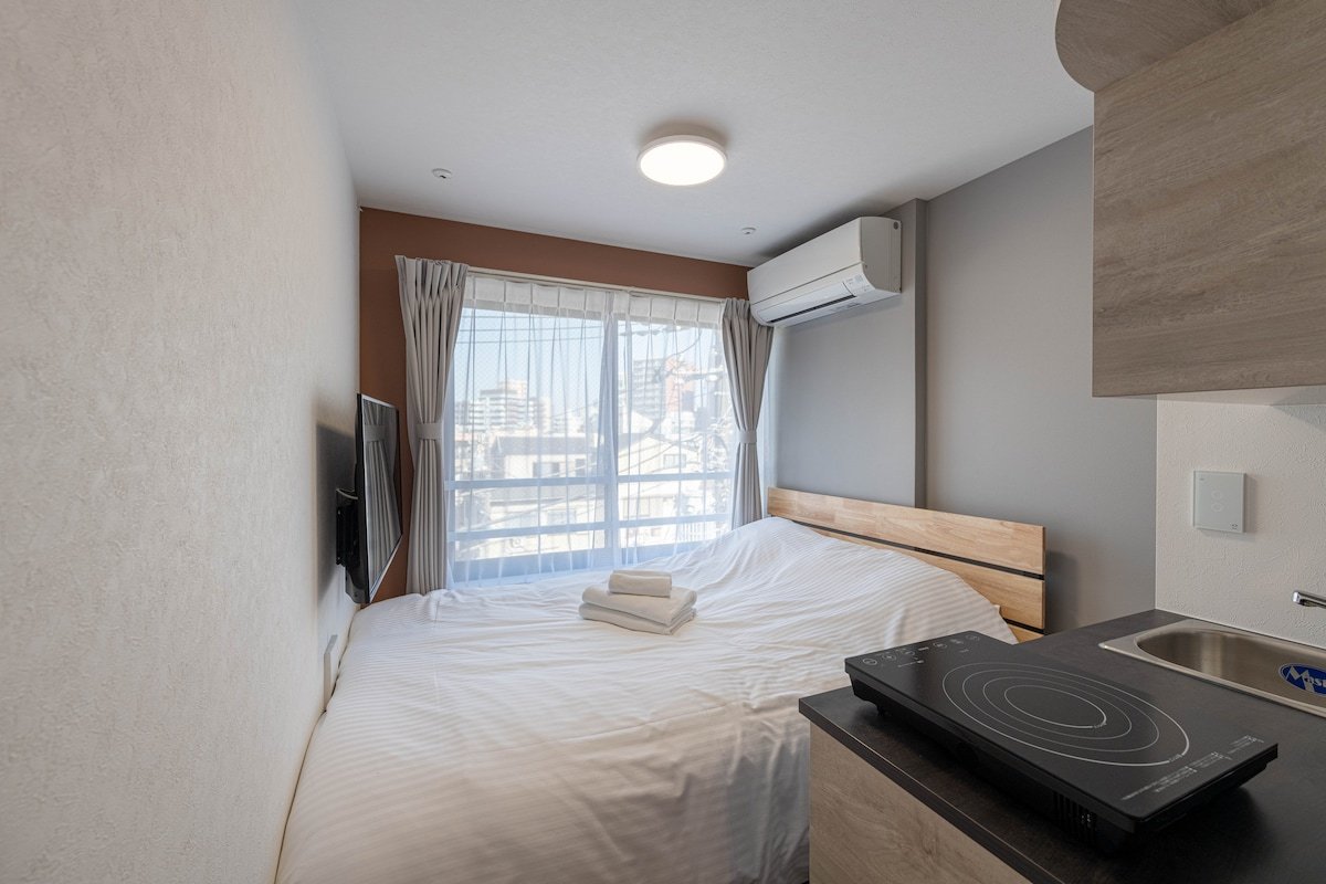 NEW/新築/4階/新宿/神楽坂/駅徒歩2分/2寝室/2バスルーム/2トイレ/最大5名/EV無し/E gallery image 5