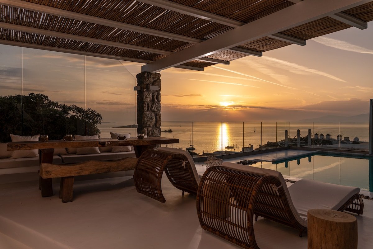 Ocean View Villa Mykonos Center 3 Min Walk to Town gallery image 4