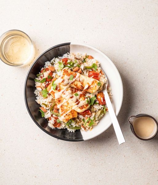 Photo of Honey-mustard Halloumi & Rice