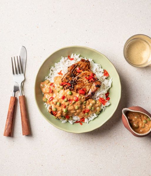 Photo of Basmati Rice & Herby Pork