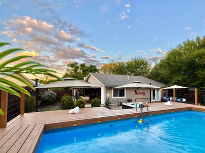 Hot Tub | Pool | Outdoor Movie Lounge | Spa Shower