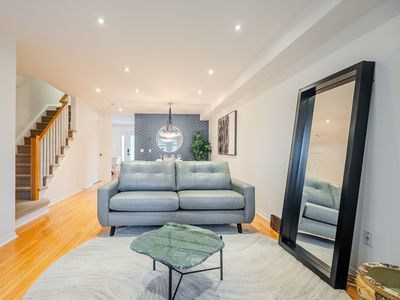 Modern 3BR Home | Private Backyard + Office