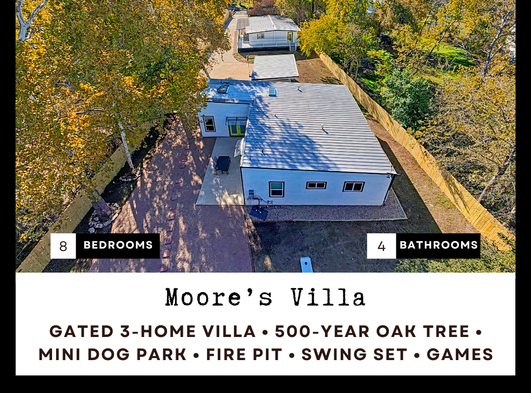 Austin Villas | 2 Homes + Tiny Home | 16 | Dogs OK
