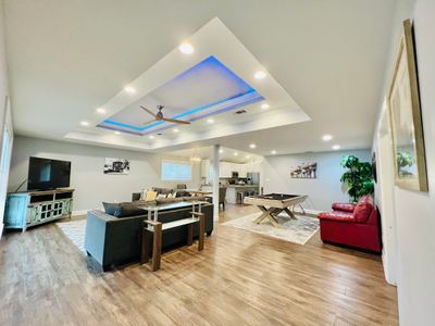 Modern Home with Pool Table and Projector