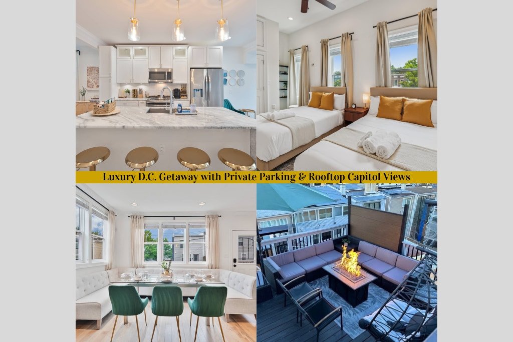 Rooftop Capitol View + Fire Pit Near Union Market gallery image 2