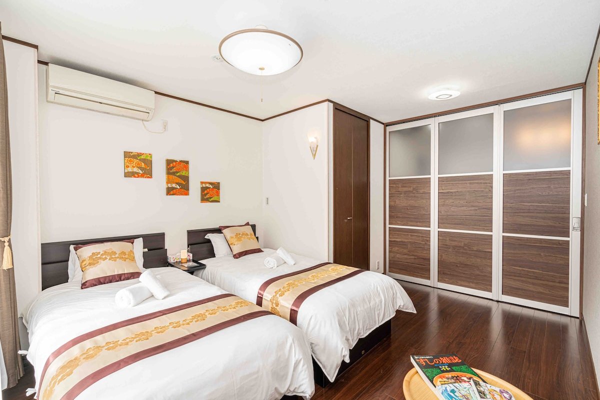 120平米貸切5室3トイレ2浴室宴会最適パーティー可和風体験、駅近空港直通、ディズニーランド直通バス gallery image 5