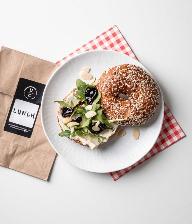 Photo of Blueberry & Cream Cheese Bagel