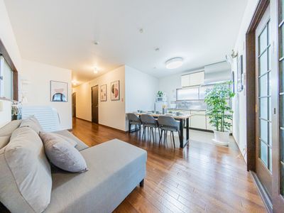 冷暖房完備/90㎡/5寝室/最大14人一軒家貸切/ディズニー&チームラボ&キッザニア15分/WiFi