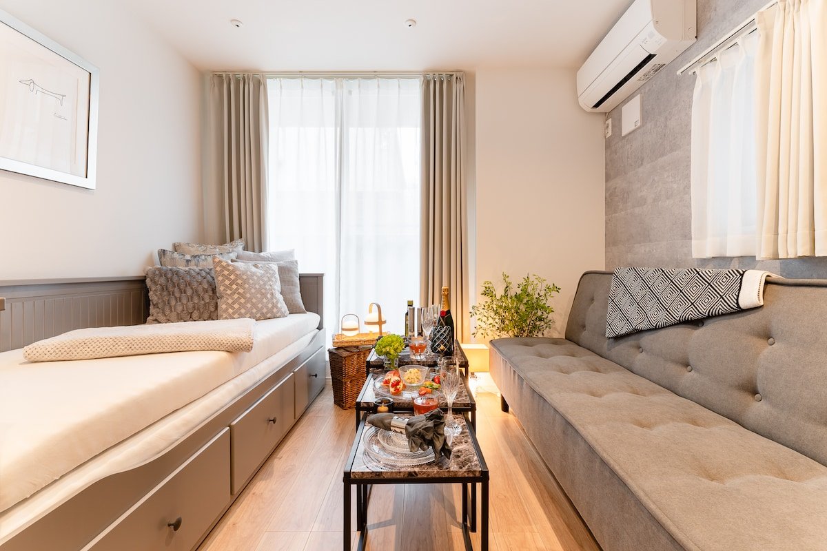 新築/最寄駅徒歩2分/渋谷から2駅4分の三軒茶屋駅から徒歩8分/寝室2/バスルーム2/10人/60㎡ gallery image 2