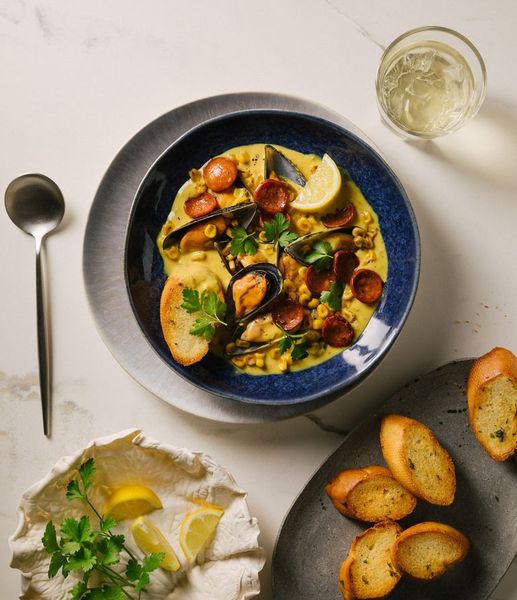 Photo of Higgs’ Golden Chorizo Mussels