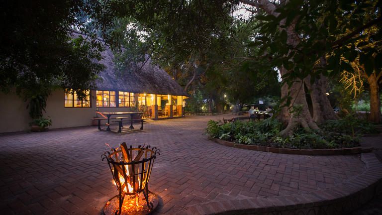 Island Safari Lodge - Main Area - Evening