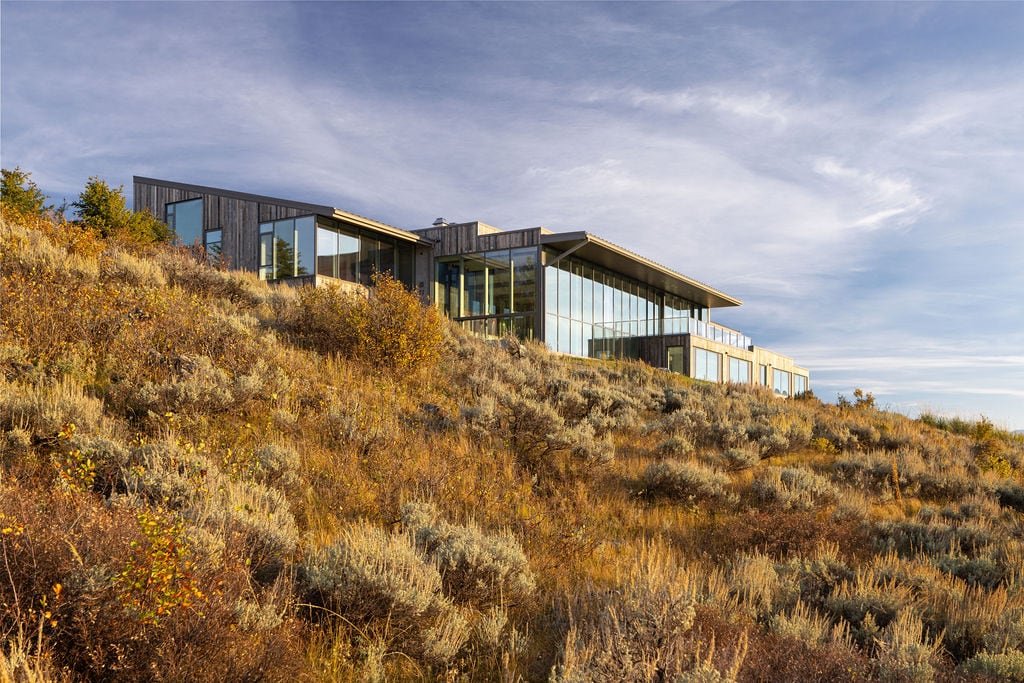 Enchanted modern glass manor