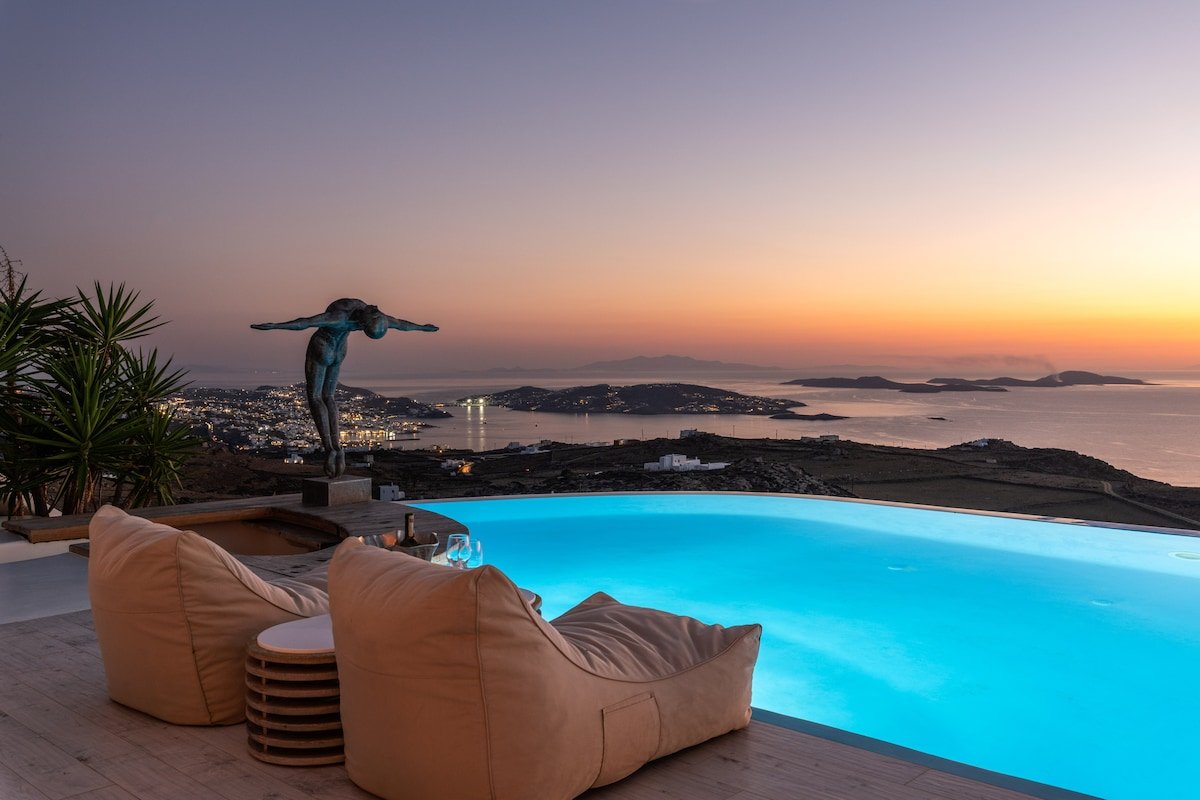 Luxury Villa Aryana | 7 bed | Best Mykonos Sunset gallery image 2