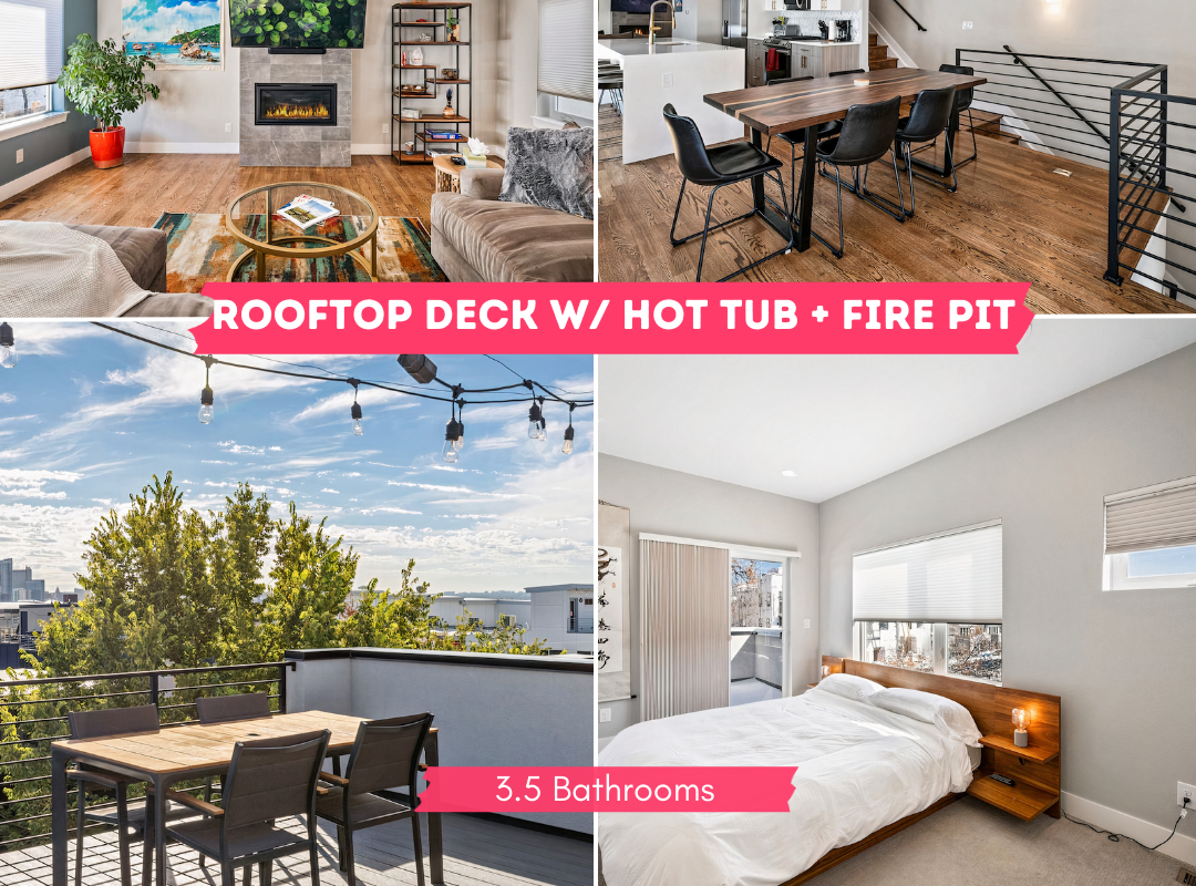 Luxury Home Downtown | Rooftop Deck | Hot Tub