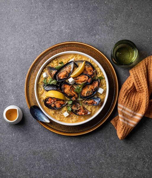 Photo of Mussels & Saffron Risotto