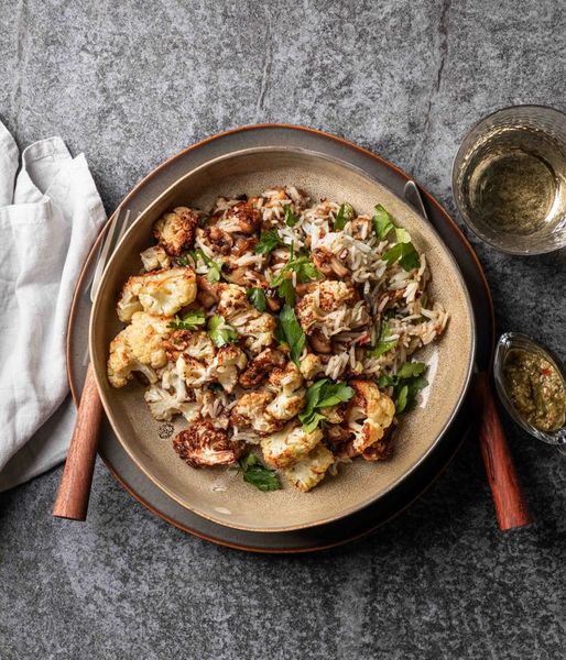Photo of Roasted Cauliflower & Chimichurri Rice