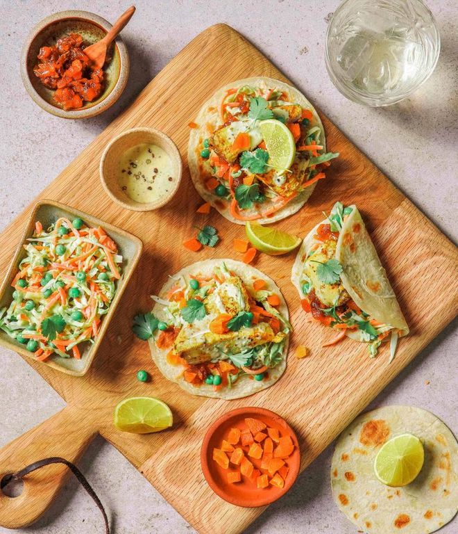 Photo of Curried Yellowtail Wrap