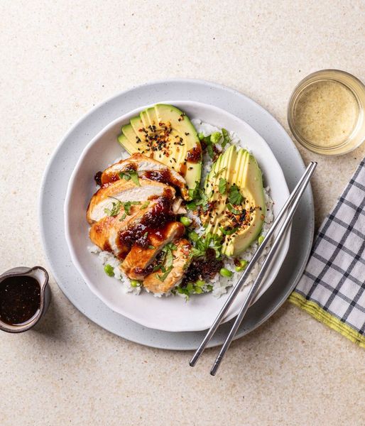 Photo of Honey-lime Chicken & Avo Rice Stack