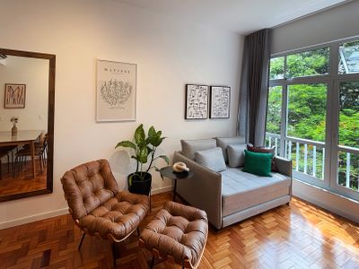 Silêncio e charme no Leblon.