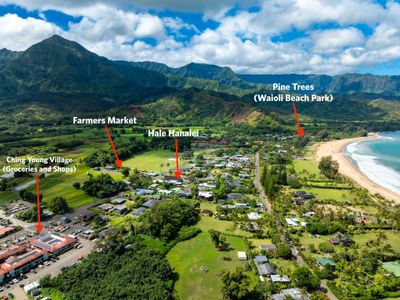 Walking Distance to Hanalei bay with A/C, Hot Tub