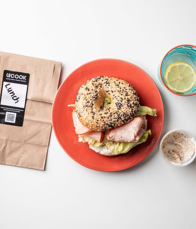 Photo of Smoked Turkey & Mustard Mayo Bagel