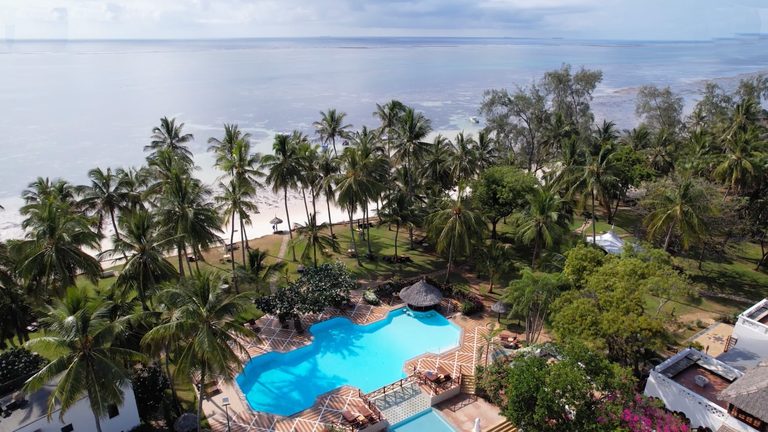 Aerial View of Serena Beach Resort and Spa
