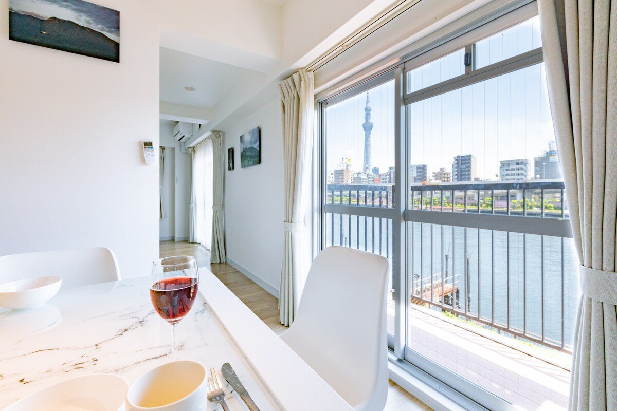 【301】River View★/5min. from Asakusa Sta./9 ppl gallery image 4