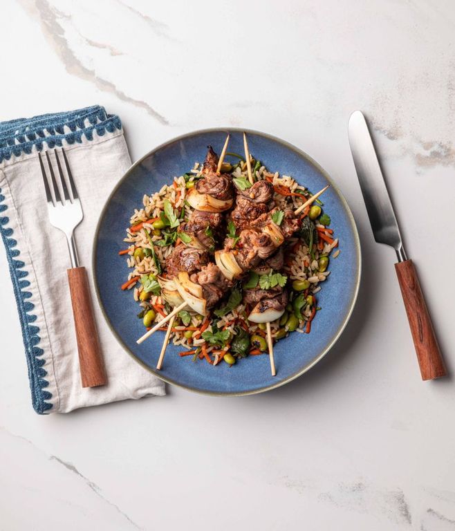 Photo of Zingy Teriyaki Beef Skewers