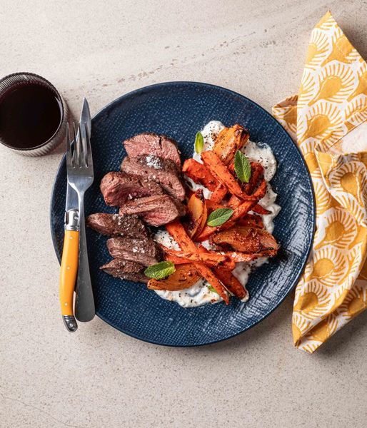 Photo of Harissa Honey Carrots & Ostrich