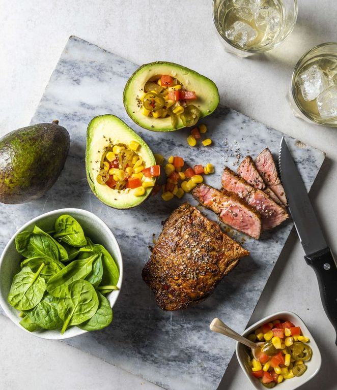 Photo of Beef Rump & Stuffed Avocados