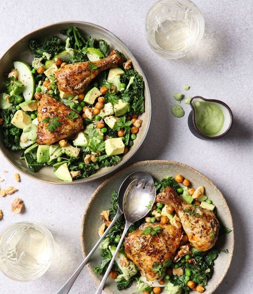 Photo of Green Goddess Warm Chicken Salad