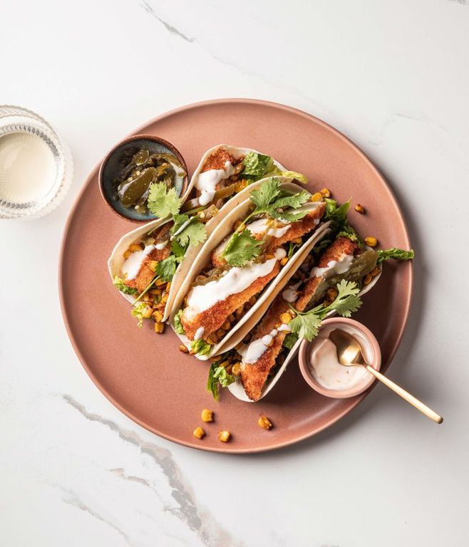 Photo of Crumbed Chicken Tacos