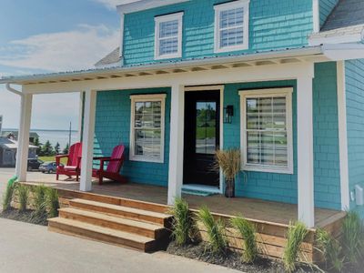 Maison Rouge très chaleureuse avec vue sur la mer