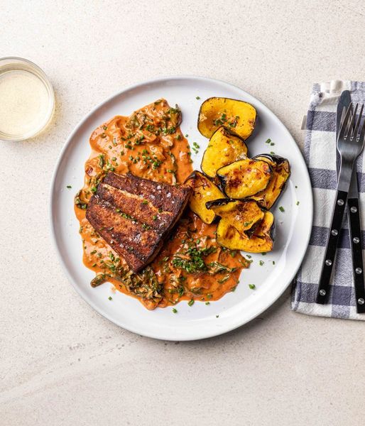 Photo of Crispy Yellowtail & Roasted Gem Squash