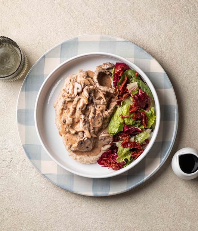 Photo of Beef Stroganoff & Butter Bean Mash