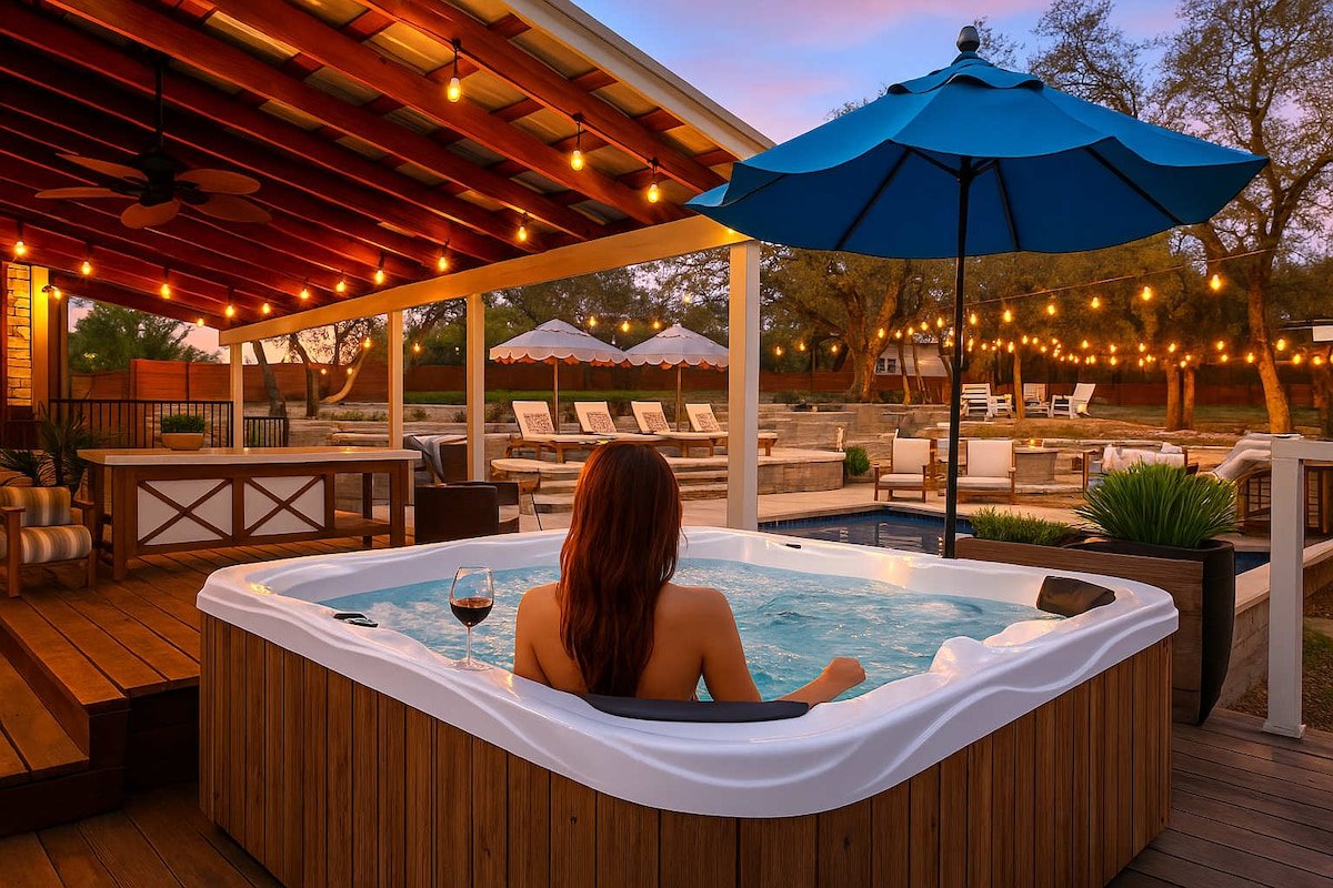 Austin Escape on 1 Acre | Pool • Hot Tub • Theater gallery image 2