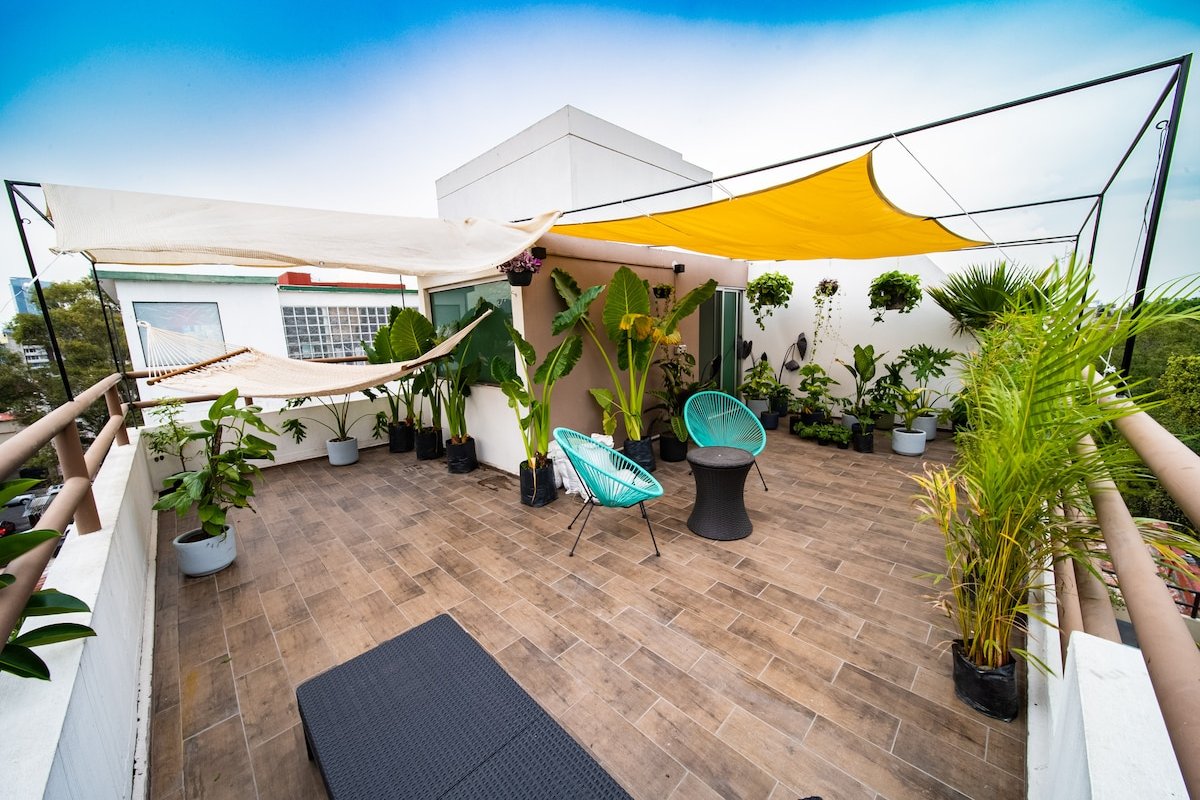 Penthouse Roma Norte, 2 Private Terraces + Balcony gallery image 2