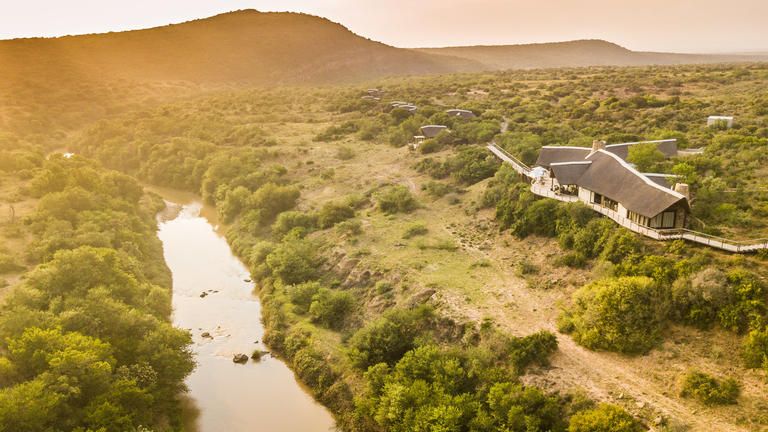 Great Fish River Lodge - Aerial view of lodge